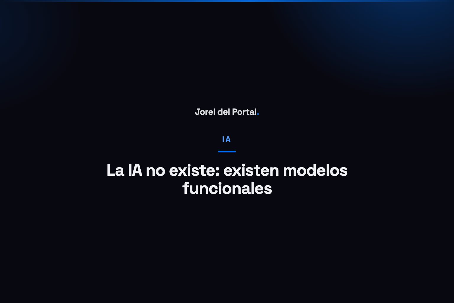 Modelos funcionales de IA