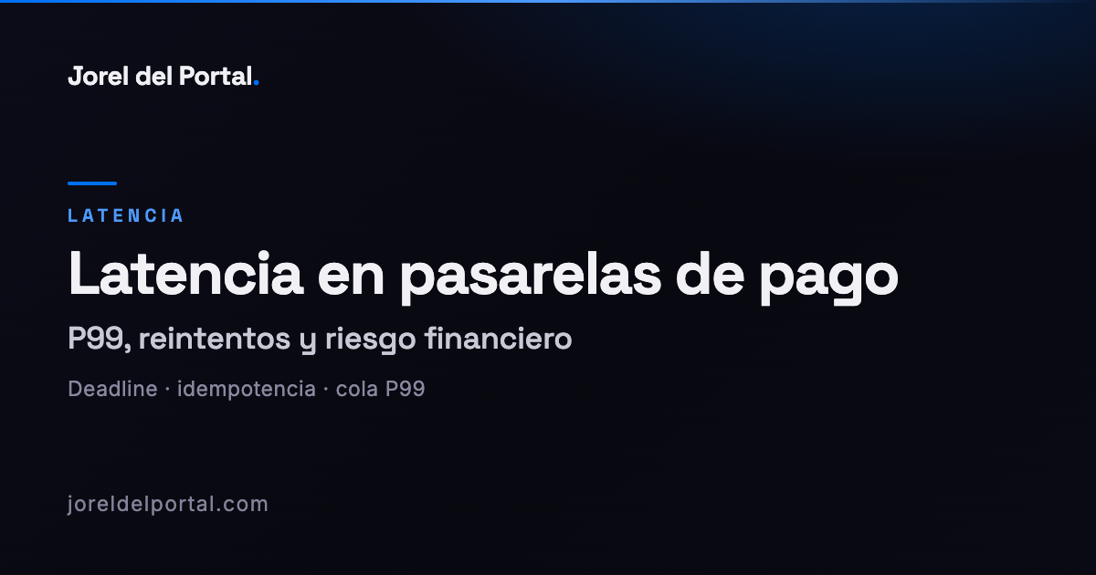 El costo oculto de la latencia en pasarelas de pago
