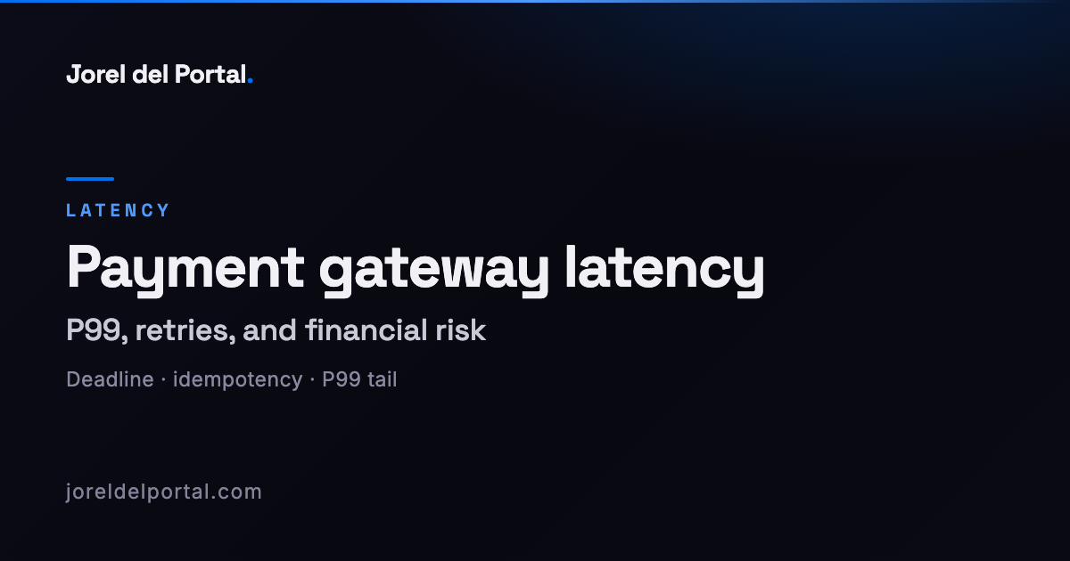 The hidden cost of latency in payment gateways